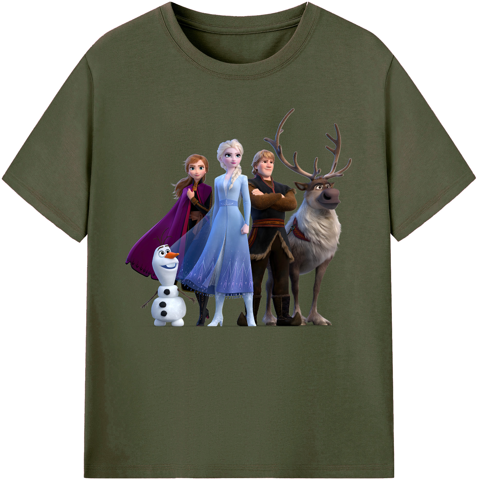 （画像用） アナと雪の女王 アンナ エルサ Frozen Anna Elsa 綿100％ メンズ半袖Tシャツ｜肌触りやわらか＆通気性